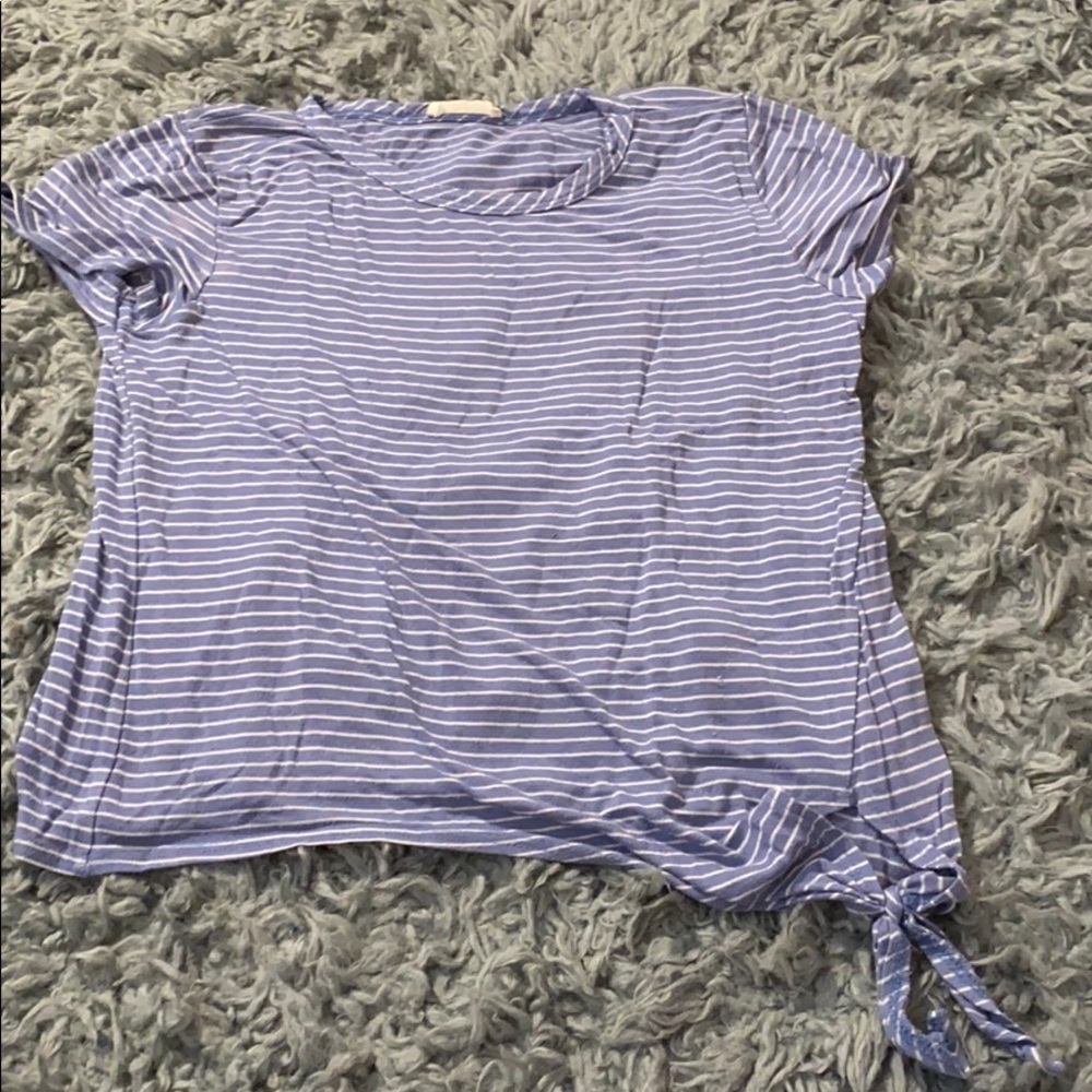 Blue tee
